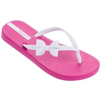 Ipanema Lolita Bow Flip Flops Barn Vita Rosa Sverige RL3240971